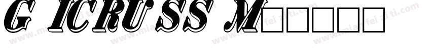 bankGoth ICRUSS Medi字体转换